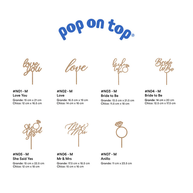 Cake Toppers - Mix / MDF
