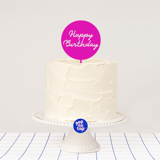 F03 Happy Birthday - Cake Topper