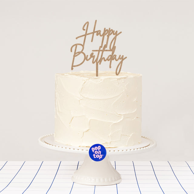 F07 Happy Birthday - Cake Topper