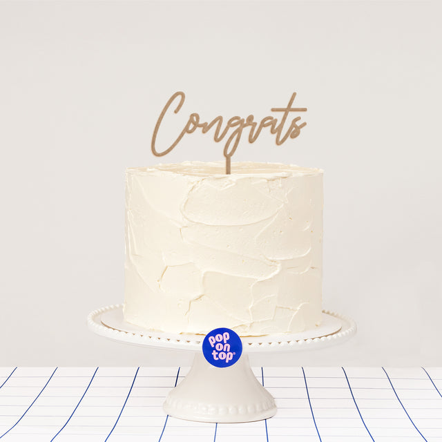 F08 Congrats - Cake Topper