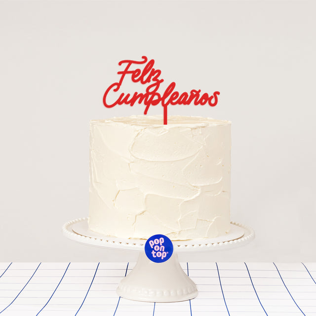 F09 Feliz Cumpleaños - Cake Topper