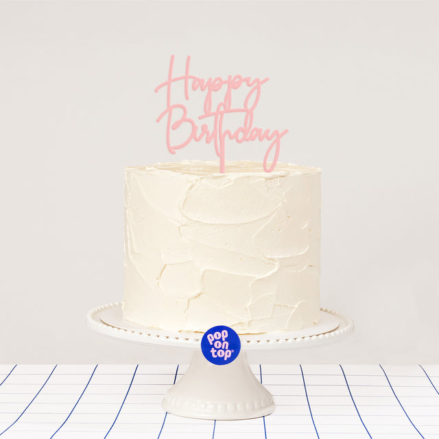 F24 Happy Birthday - Cake Topper