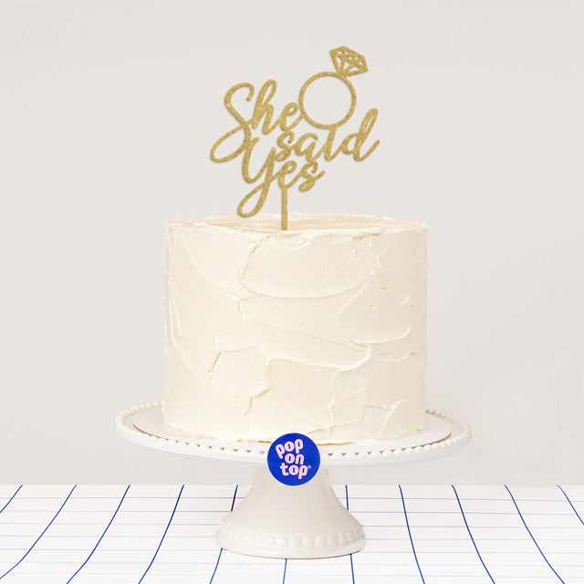 N05 She Said Yes - Cake Topper