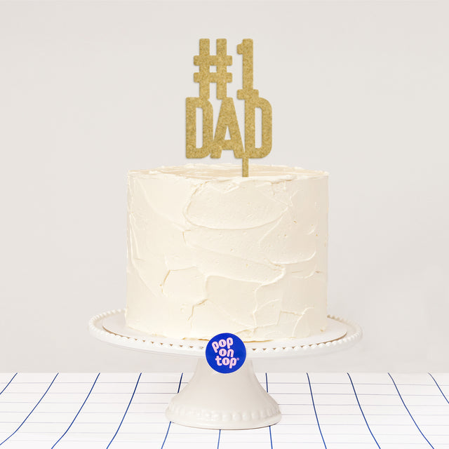 P08 #1 Dad - Cake Topper