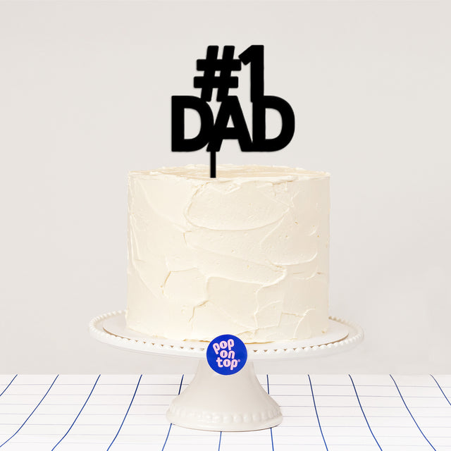 P10 #1 Dad - Cake Topper