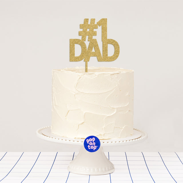 P10 #1 Dad - Cake Topper